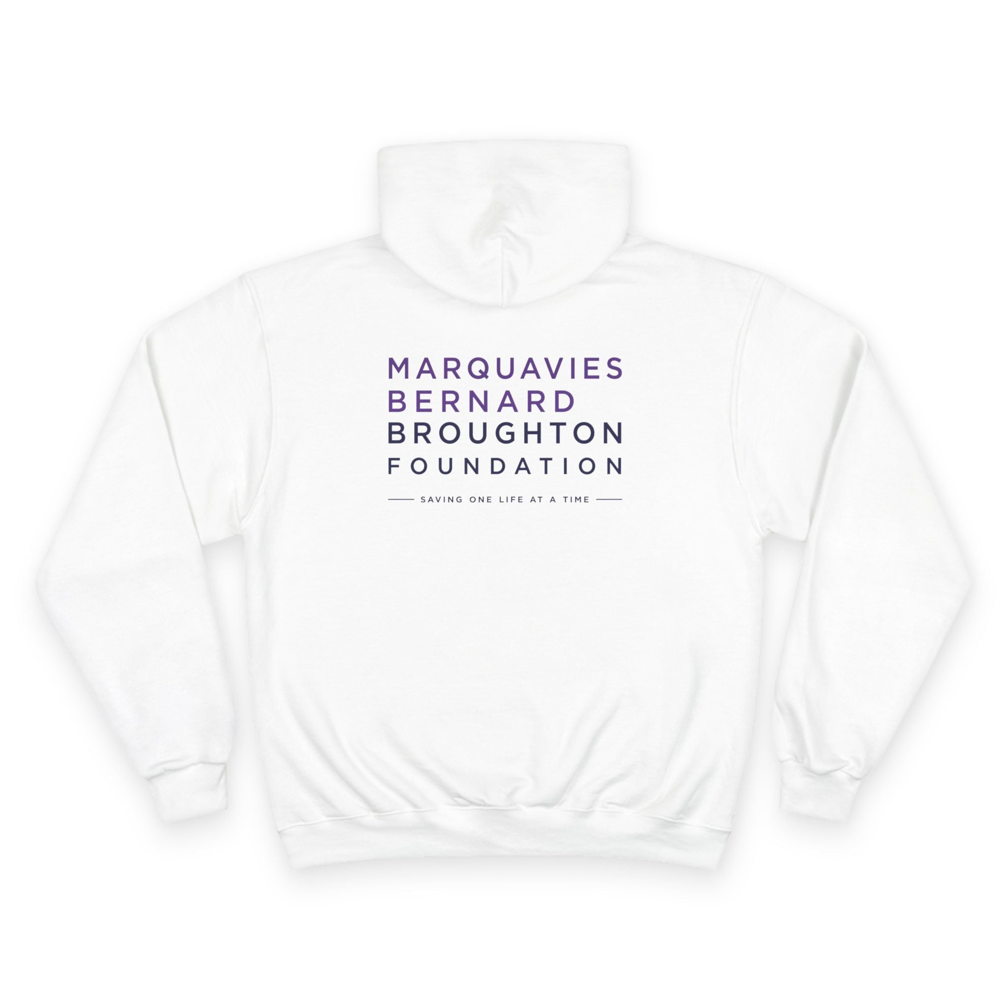 Champion Hoodie — Marquavies Bernard Broughton Foundation Minimal Logo Hoodie