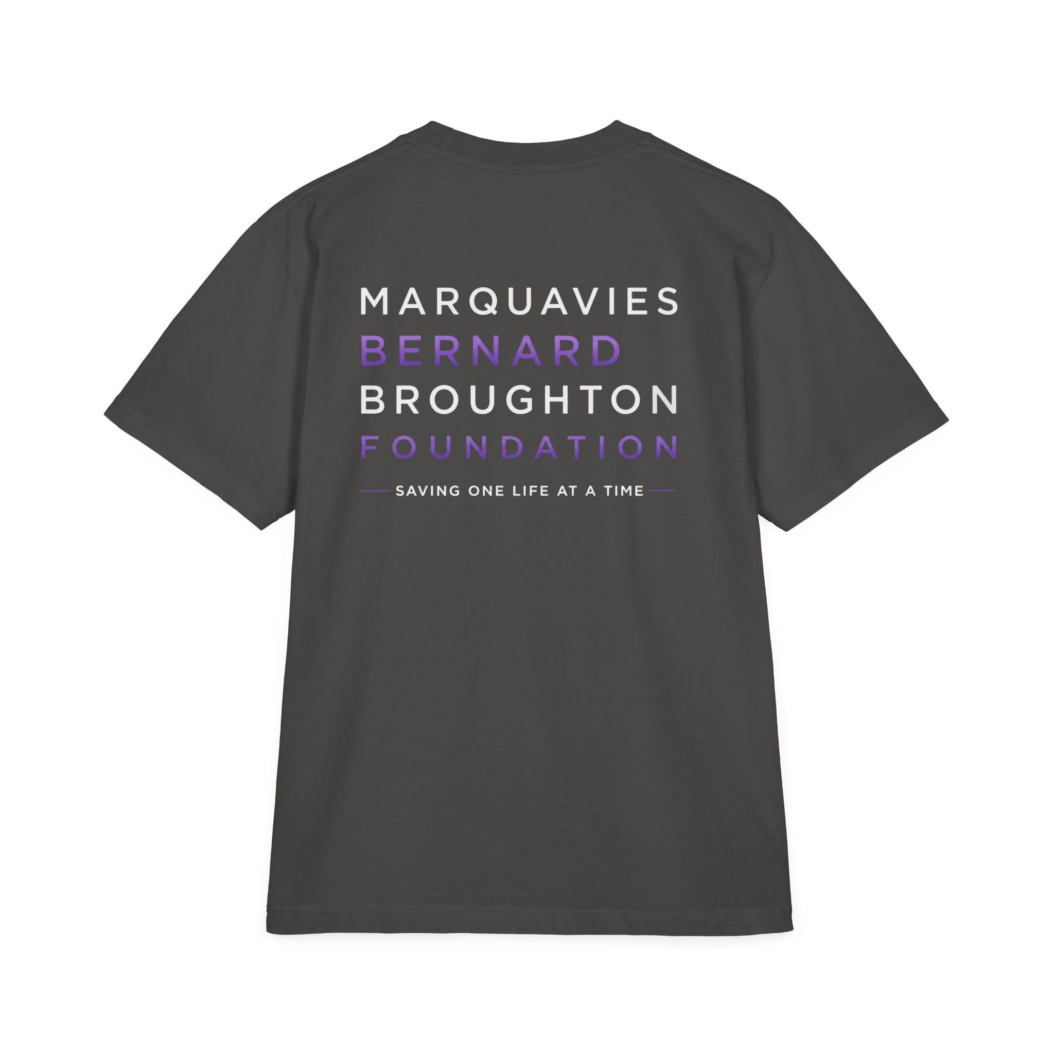 Charity Logo T-Shirt — Marquavies Bernard Broughton Foundation (Saving One Life At A Time)