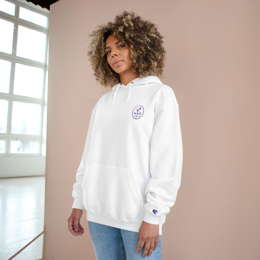 Champion Hoodie — Marquavies Bernard Broughton Foundation Minimal Logo Hoodie
