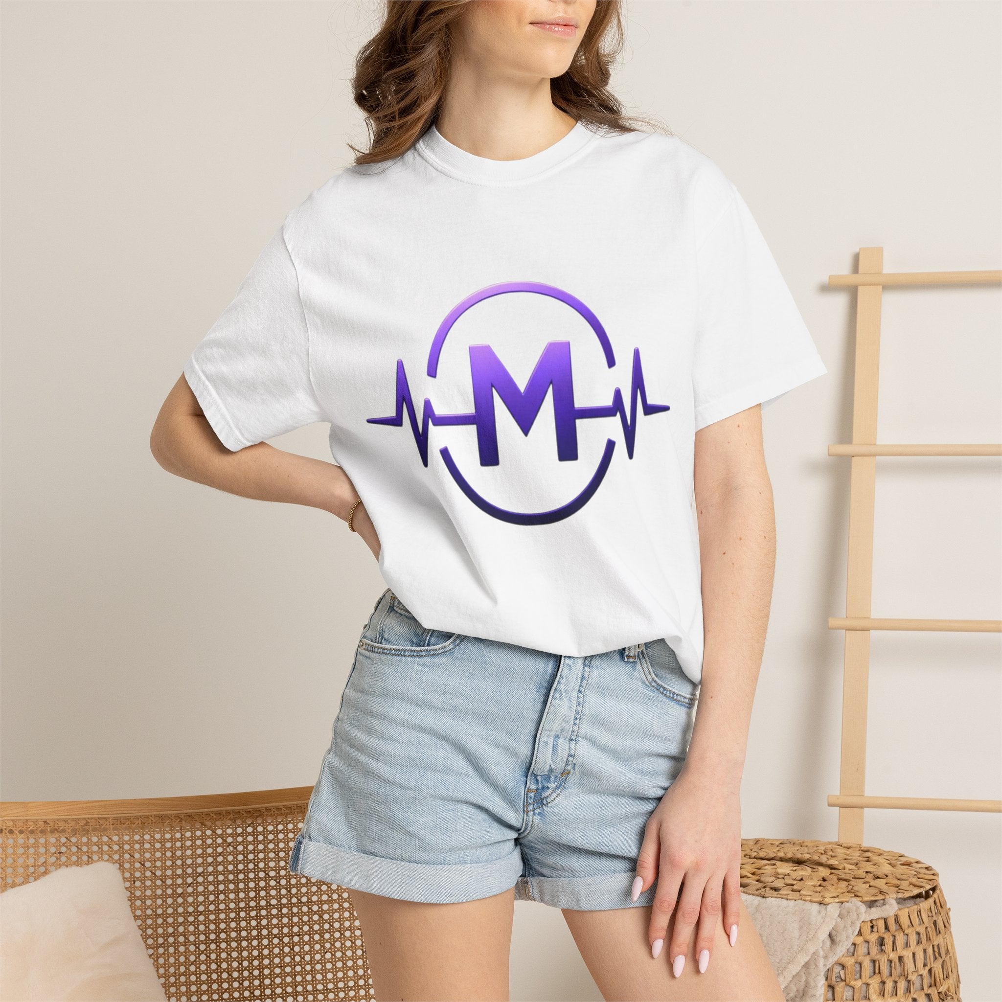 Marquavies Bernard Broughton Foundation T-Shirt — Logo Tee with Heartbeat ‘M’