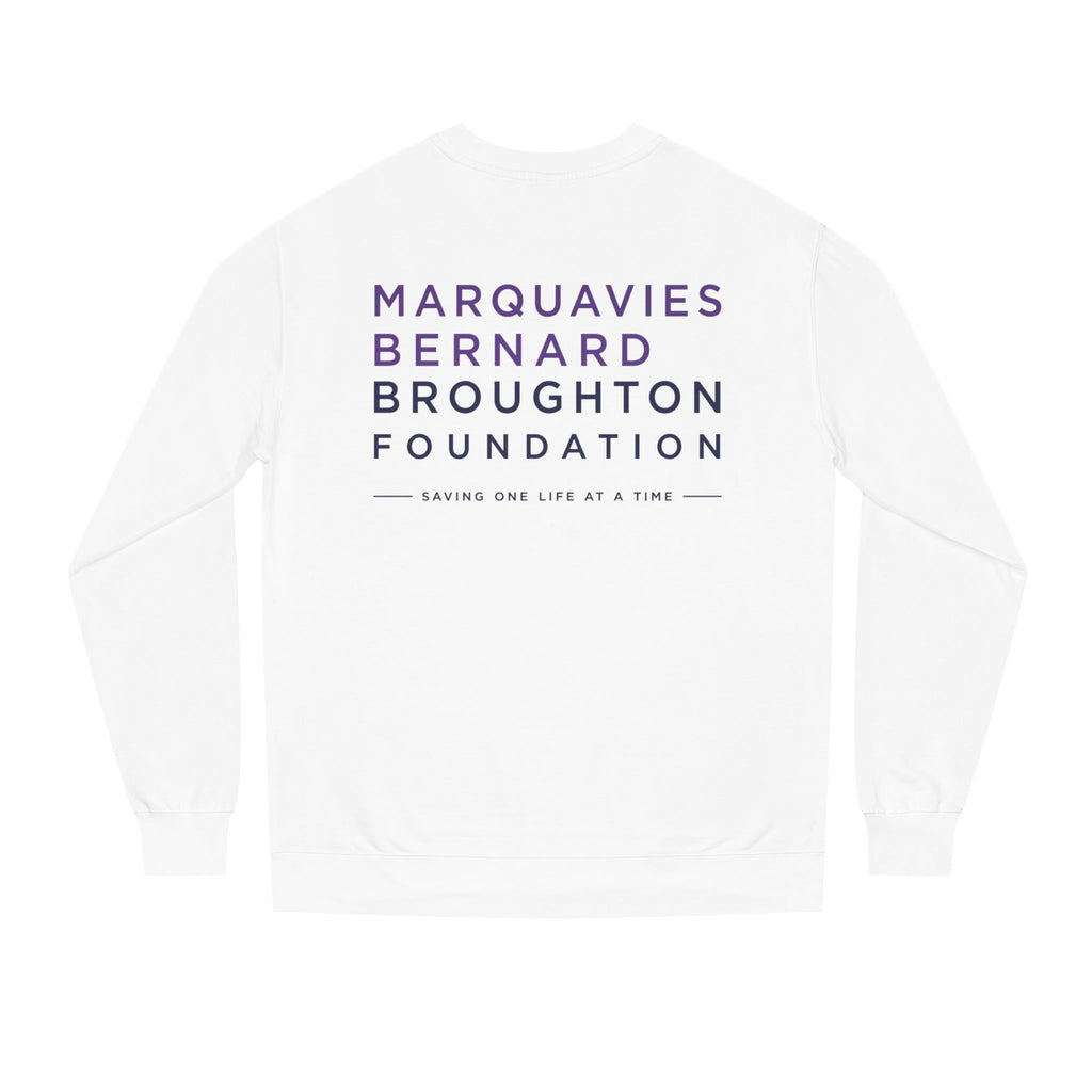 Marquavies Bernard Foundation Crewneck Sweatshirt — M Pulse Logo Charity Apparel