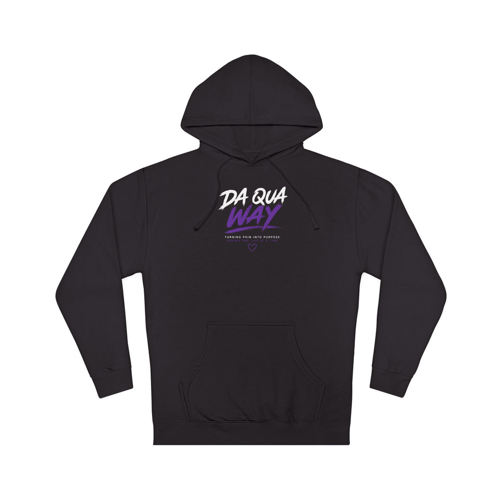 Da Qua Way Hoodie — "Educate. Advocate. Prevent. Save Lives." Awareness Pullover