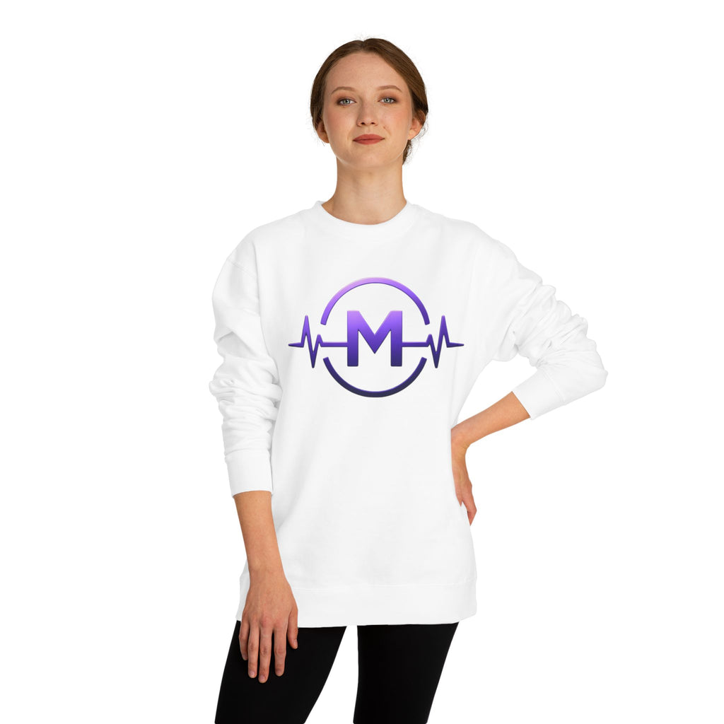 Marquavies Bernard Foundation Crewneck Sweatshirt — M Pulse Logo Charity Apparel
