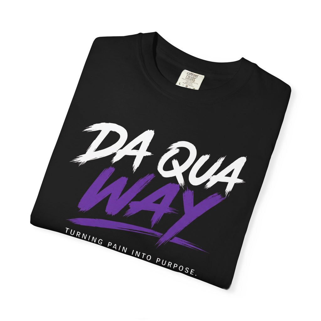 DA QUA WAY Awareness T-Shirt — Educate, Advocate, Prevent (Black)