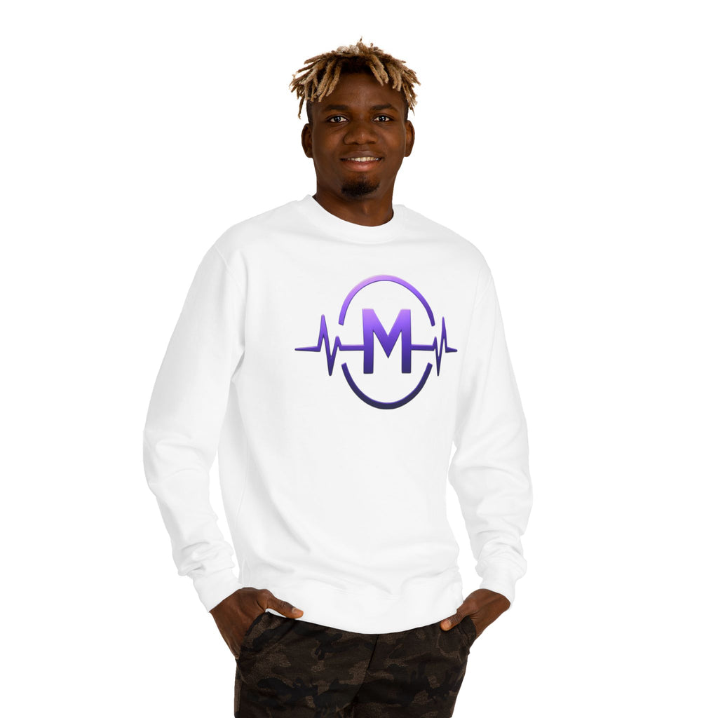 Marquavies Bernard Foundation Crewneck Sweatshirt — M Pulse Logo Charity Apparel